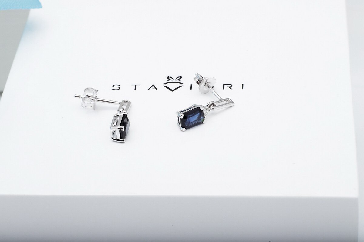 Złote kolczyki KBD1924S - Diament